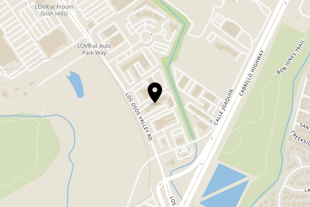 Map showing the location of Ribline BBQ on 12308 Los Osos Valley Road in San Luis Obispo